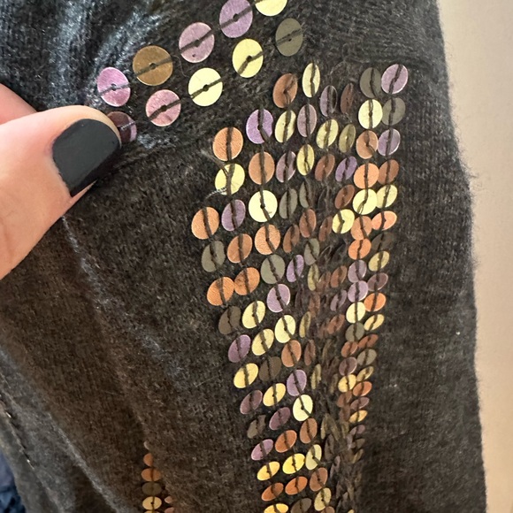 SOLD Nanette Lepore symphony sequin cardigan L ASO Gossip Girl Serena - Picture 5 of 6